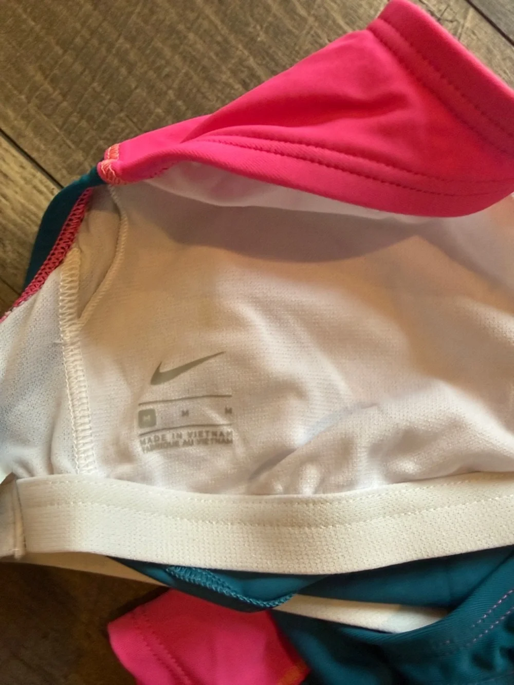 Nike Hot Pink and Teal Athletic Tankini Set - Picture 11 of 11
